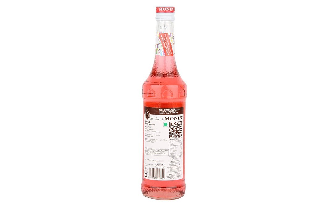 Monin Rose Syrup    Glass Bottle  700 millilitre